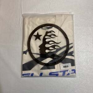 HELLSTAR Sport Logo Gel T-Shirt White Blue Size XL New